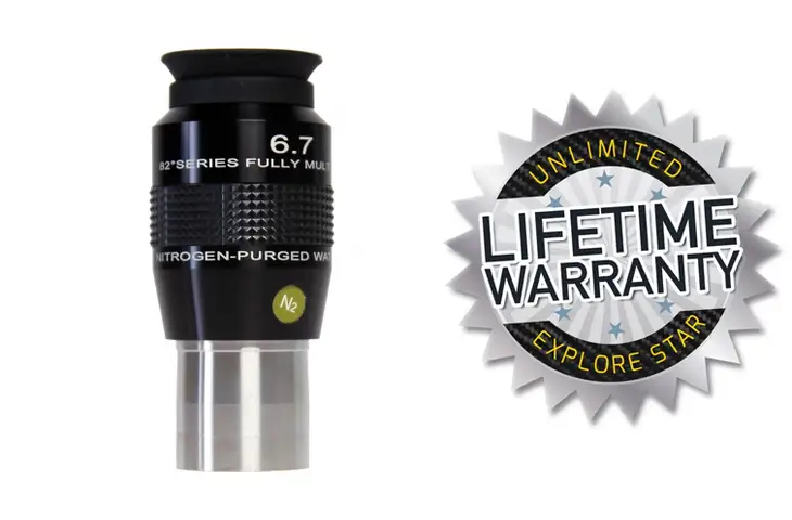 Explore Scientific 6.7mm 82 degree Series Nitrogen-Purged Waterproof Eyepiece